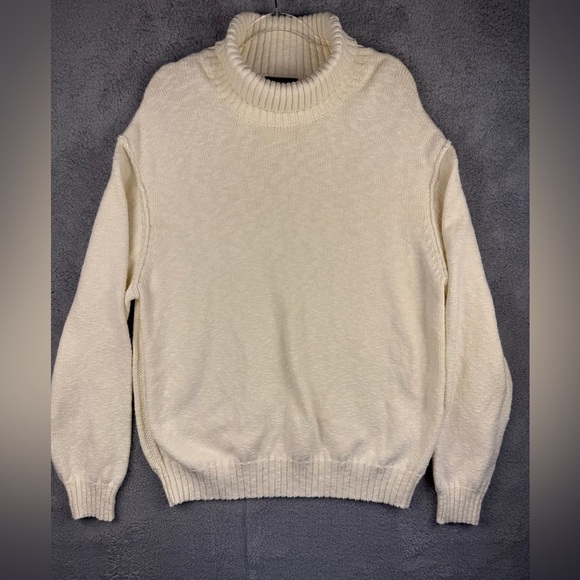 Orvis preowned turtleneck sweater XL cream - Picture 1 of 11